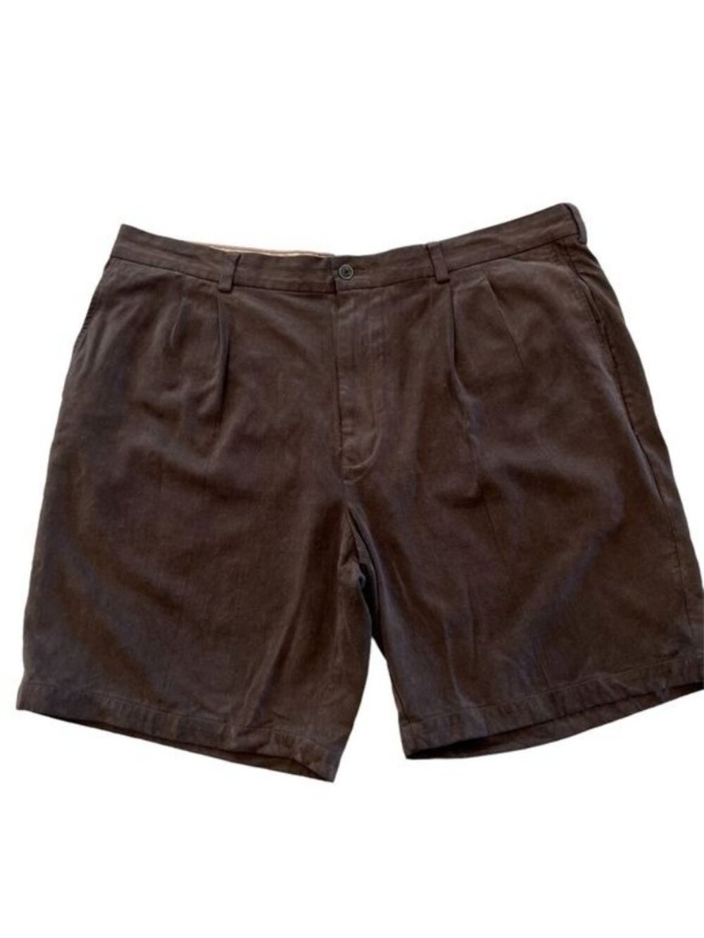 Tommy Bahama Silk Blend Brown Shorts Size 40 Summer Beach Tropical